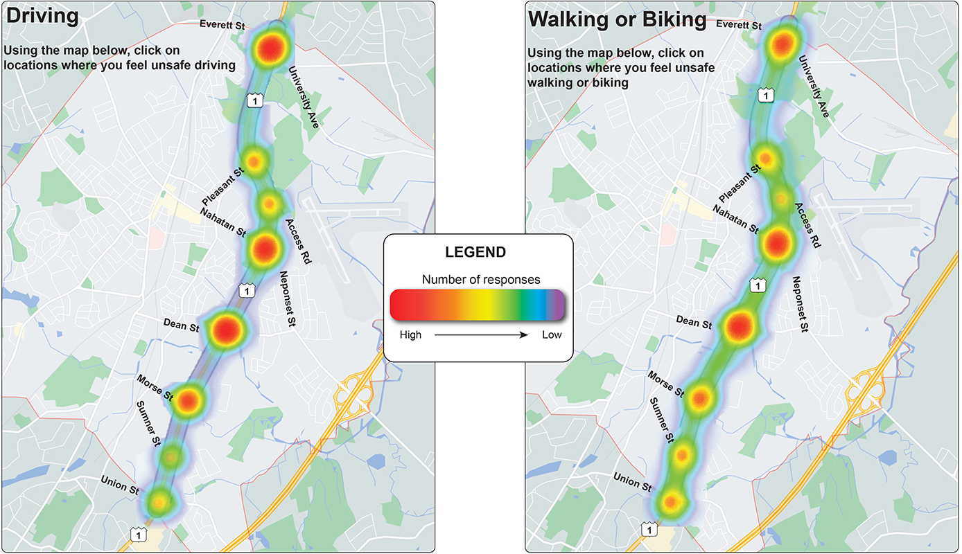 Figure 16
Level of Difficulty Navigating the Corridor: Driving Versus Walking or Biking
Figure 16 shows a chart displaying survey respondents’ level of difficulty navigating the corridor by driving, walking, or biking.
Figure 16
Level of Difficulty Navigating the Corridor: Driving Versus Walking or Biking
Figure 16 shows a chart displaying survey respondents’ level of difficulty navigating the corridor by driving, walking, or biking.